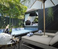 Villa Balimu, cubierta de la piscina